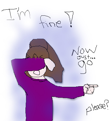 picture, drawn with MSPaint, of me crying and pointing at links